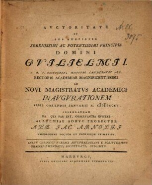 Chronici syriaci Abulpharagiani cum scriptoribus graecis collati specimen