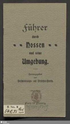 Führer durch Nossen und seine Umgebung