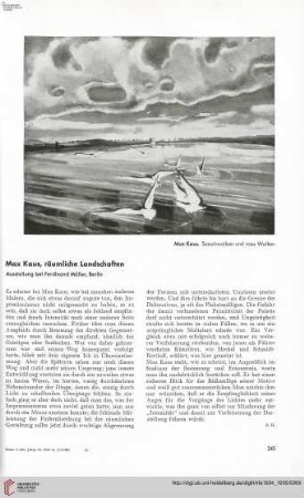 50: Max Kraus, räumliche Landschaften : Ausstellung bei Ferdinand Möller, Berlin