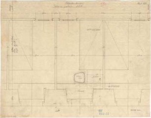 Fischer, Theodor; München - Westend, Bergmannstr.; Ledigenheim - Mittelbau - Kabinen (Grundriss)