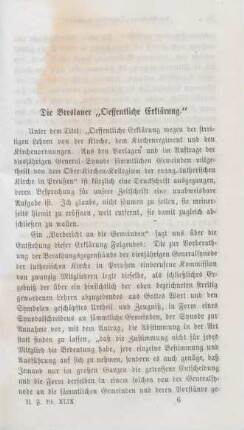 69-96 Die Breslauer "Oeffentliche Erklärung"