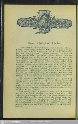 Geschichtlicher Abriss