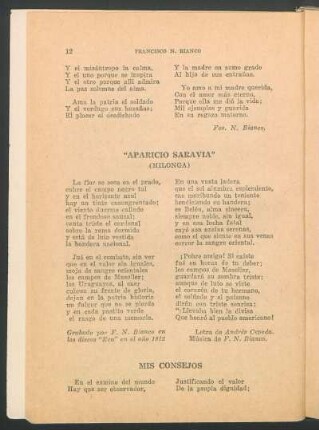"Aparició Saravia" : (Milonga)