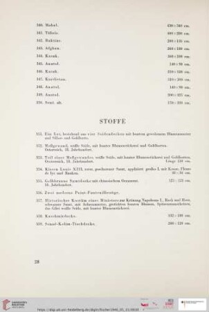 Stoffe (Nr. 351 - 359)