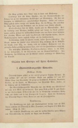 1. Österreichisch-ungarische Monarchie