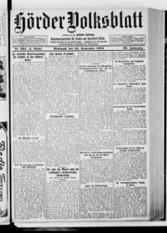 Hörder Volksblatt. 1884-1934