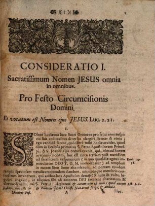 Currus Israel Et Auriga Ejus : Ducens hominem Christianum per vias rectas, & in Sacra Scriptura fundatas in Cœlum. Opus, omnibus quidem Christianis, sed præsertim Sacerdotibus, & animarum curas gerentibus, ac religiosis mentibus ad meditandum & prædicandum, ad plures annos perutile & accomodum, Pars Secunda. Pro Diebus Festivis Per Annum
