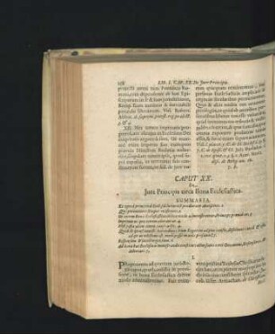 Caput XX. De Iure Principis circa Bona Ecclesiastica.