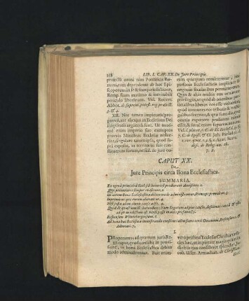 Caput XX. De Iure Principis circa Bona Ecclesiastica.