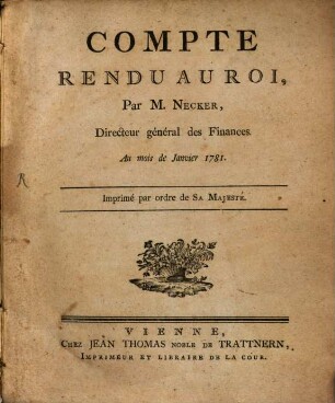 Compte Rendu Au Roi