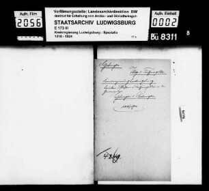 Weg- und Torsperrgelder, Oberamt Esslingen (Esslingen und Plochingen)