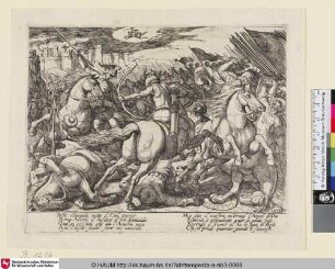 [Illustration zu Torquato Tasso, Gerusalemme liberata, neunter Gesang; Jerusalem delivered, Canto IX; Das befreite Jerusalem, neunter Gesang]