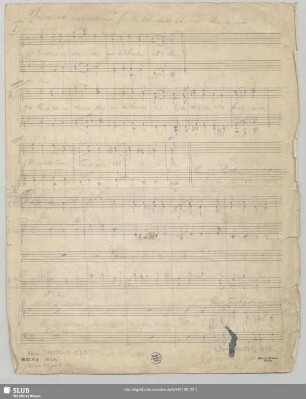 Ostermette des Dresdner Kreuzchores. Excerpts - Mus.11302-D-530 : Coro (2), orch; RMWV 74/5