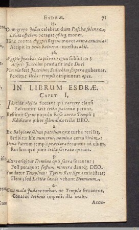 In Librum Esdrae.