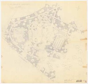 Großer Tiergarten, Berlin: Pflanzplan Englischer Garten 1:500