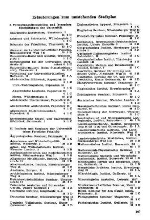 Erläuterungen zum umstehenden Stadtplan
