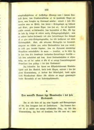 3. Den moralske Naturs lige Grundvæsen i det hele Verdensalt.