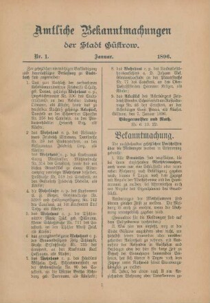 Januar-December = Nr. 1-12