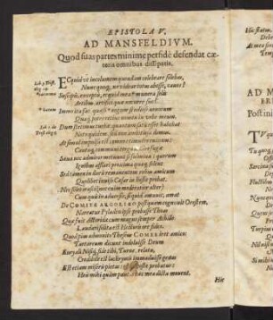 6v-12v, Epistola V.-XIV.