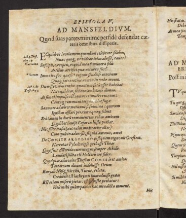 6v-12v, Epistola V.-XIV.