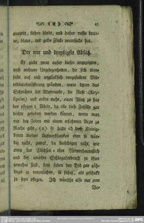 Der vier und dreyßigste Absatz
