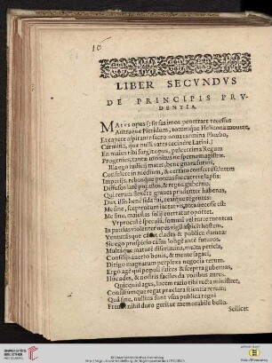 Liber secundus: De principis prudentia