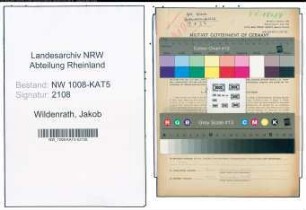 Entnazifizierung Jakob Wildenrath , geb. 24.08.1902 (Kaufmann)