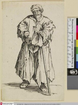 [Der Bettler mit der leeren Mütze; Le Mendiant obèse aux yeux baissés]