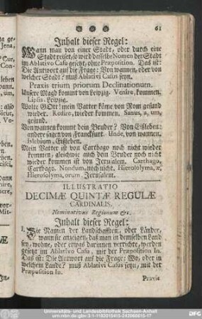 Illustratio Decimae Quintae Regulae Cardinalis.