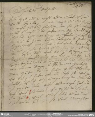Eigenh. Brief von Johanna Christiane Erdmuthe Schlegel an August Wilhelm von Schlegel, Hannover, 18.04.1802