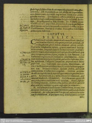 Caput VI. Bellica