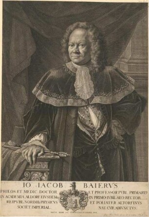 Dr. phil. et. med. Jo. Jacob Baierus; geb. 14. 06.1677 in Jena