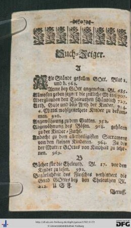 Buch-Zeiger.