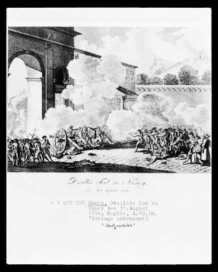 Désillés Tod zu Nancy den 31. August 1790