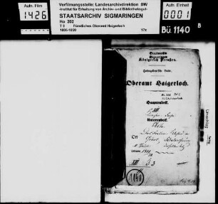 Säkularisierung des Frauenklosters in Gruol mit einem Verzeichnis der Klosterfrauen vom Jahre 1802