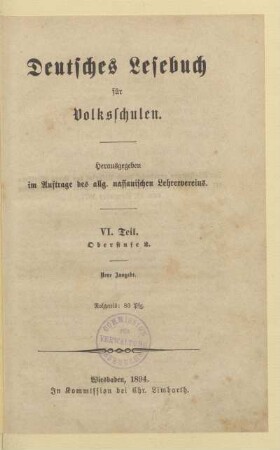 Teil 6 = Oberstufe 2, [Schülerband]: [Teil 6 = Oberstufe 2, [Schülerband]]