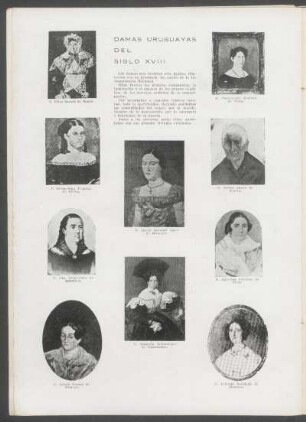 Damas uruguayas del siglo XVIII