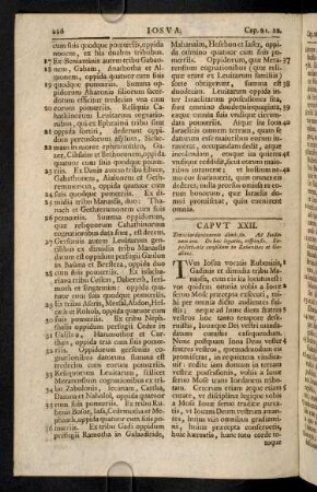 226-230, Caput XXII - XXIIII