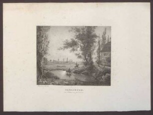 Carlsruhe, von Gottesau aus genommen