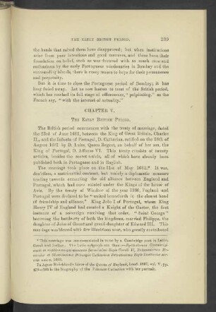 Chapter V. The Early British Period