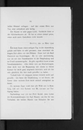 Berlin, den 20. März 1906