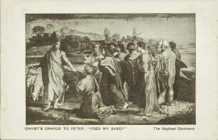 Christ's charge to Peter: "Feed my sheep" - The Raphael Cartoons