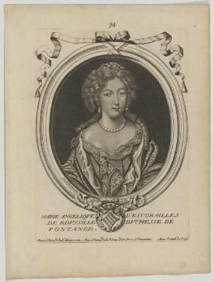 Bildnis der Marie Angélique de S. de Fontanges