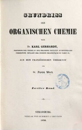 Grundriss der organischen Chemie. 2