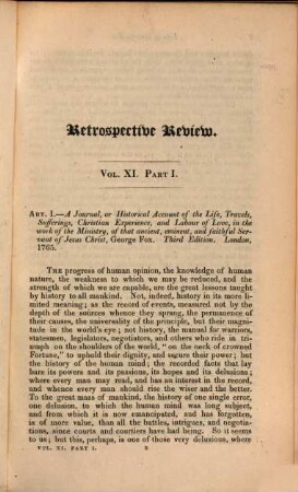 The retrospective review. 11. 1825
