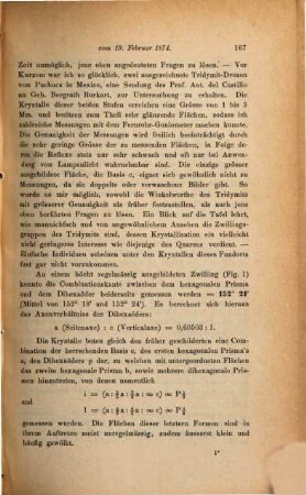 Über die Krystallisation und Zwillingsbildungen des Tridymits : 19. Februar 1874, Gesammtsitzung der Akademie