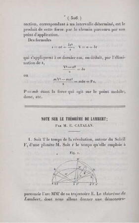 Note sur le théorème de Lambert.