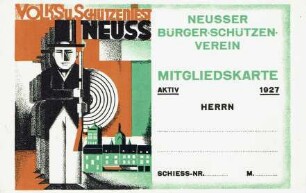 Festkarte Neuss 1927