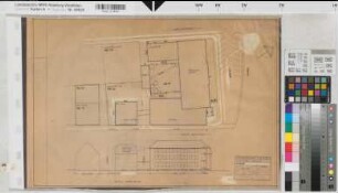 Brilon, Finanzamt (Nebengebäude Obere Mauer 44), Lageplan, Ansicht