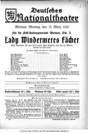 Lady Windermeres Fächer